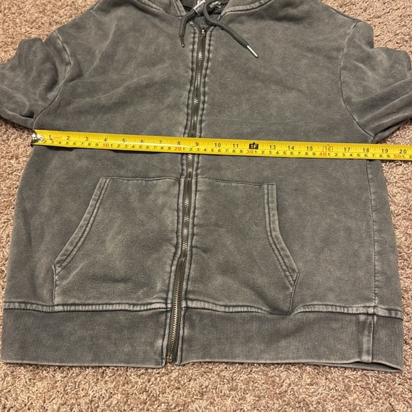 Women’s Offline by Aerie Zip Up Hoodie Green/Gray Size Small - Picture 5 of 5